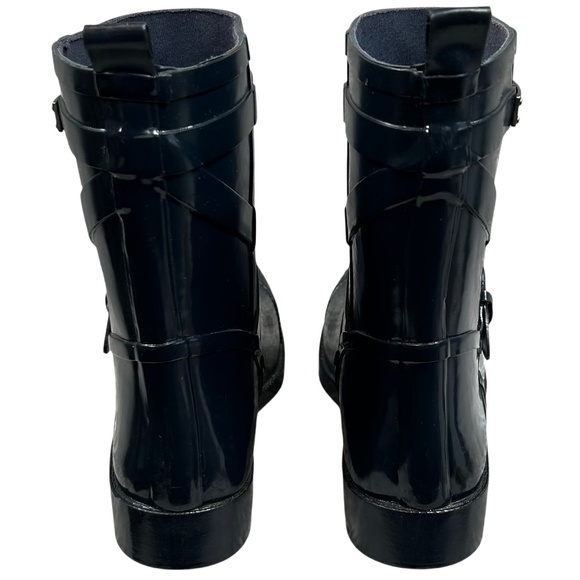 Coach Lester Dark Blue Rubber Mid-Calf Rain Gardening Boot Size 9B - Picture 5 of 10